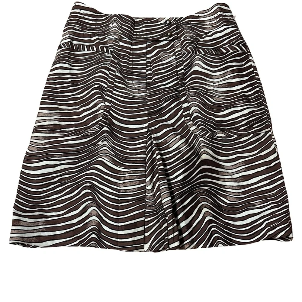 Tory Burch Black and White Mini Skirt